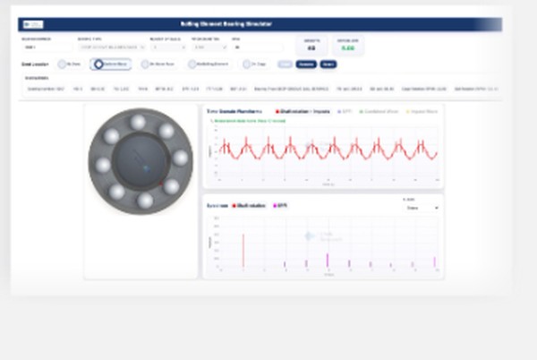 The ChekLearn workspace: rotor model, spectrum and time waveform on one screen.